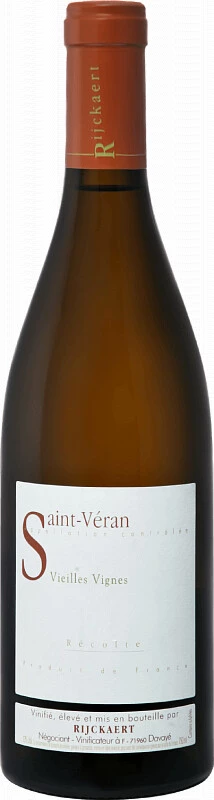 Вино Domaine Rijckaert, Saint-Veran Vieilles Vignes AOP, 2016