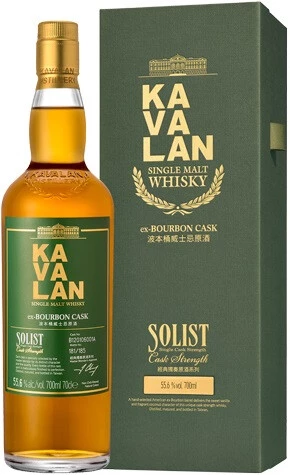 Виски Kavalan, Solist Ex-Bourbon Cask (55,6%), gift box, 0.7 л