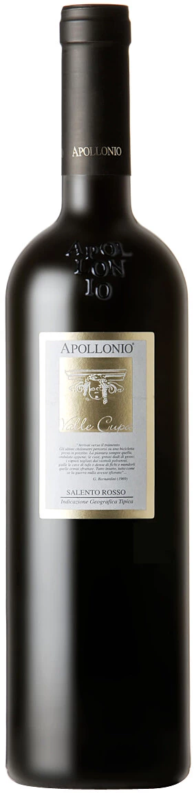 Вино Apollonio, Valle Cupa, Salento IGT, 2012