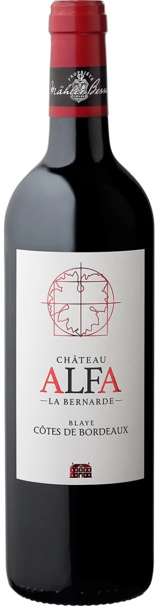 Вино Chateau Alfa la Bernarde, Blaye Cotes de Bordeaux AOC, 2016